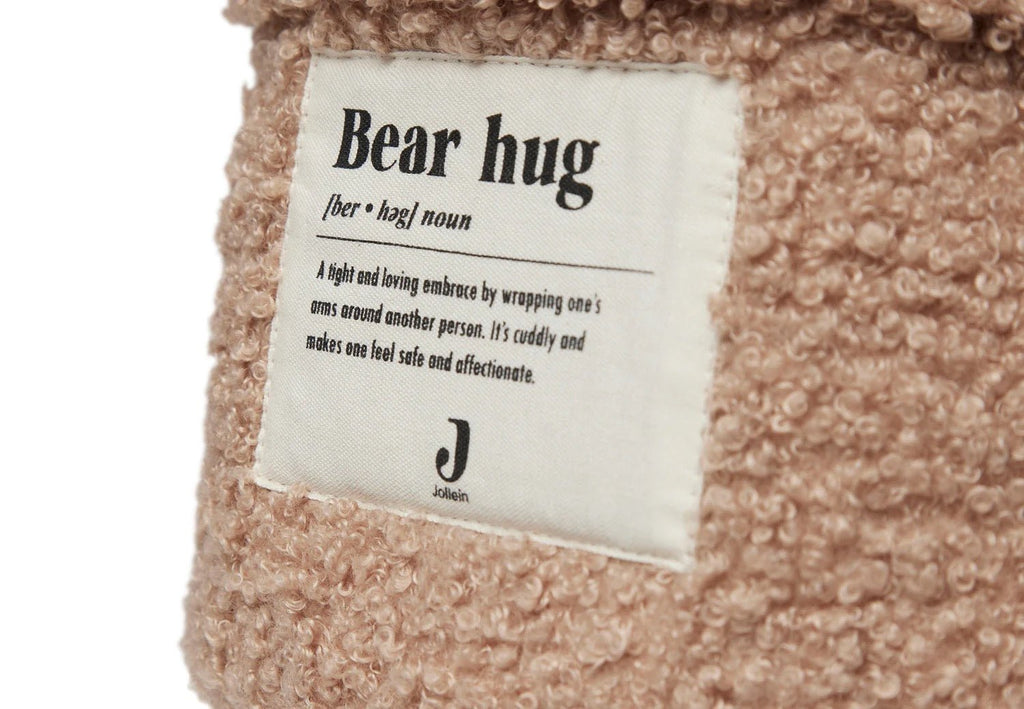 Jollein Aufbewahrungskörbchen Bouclé – Biscuit, Durchmesser 18 cm - Sausebrause Shop