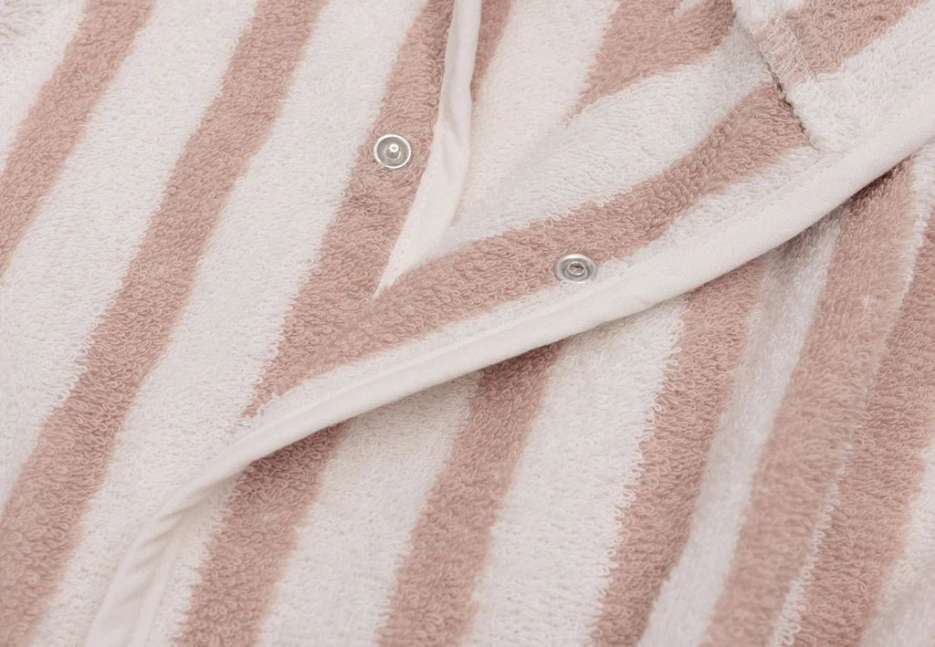 Jollein Bademantel Stripe Frottee Wild Rose 3-4 Jahre - Sausebrause Shop