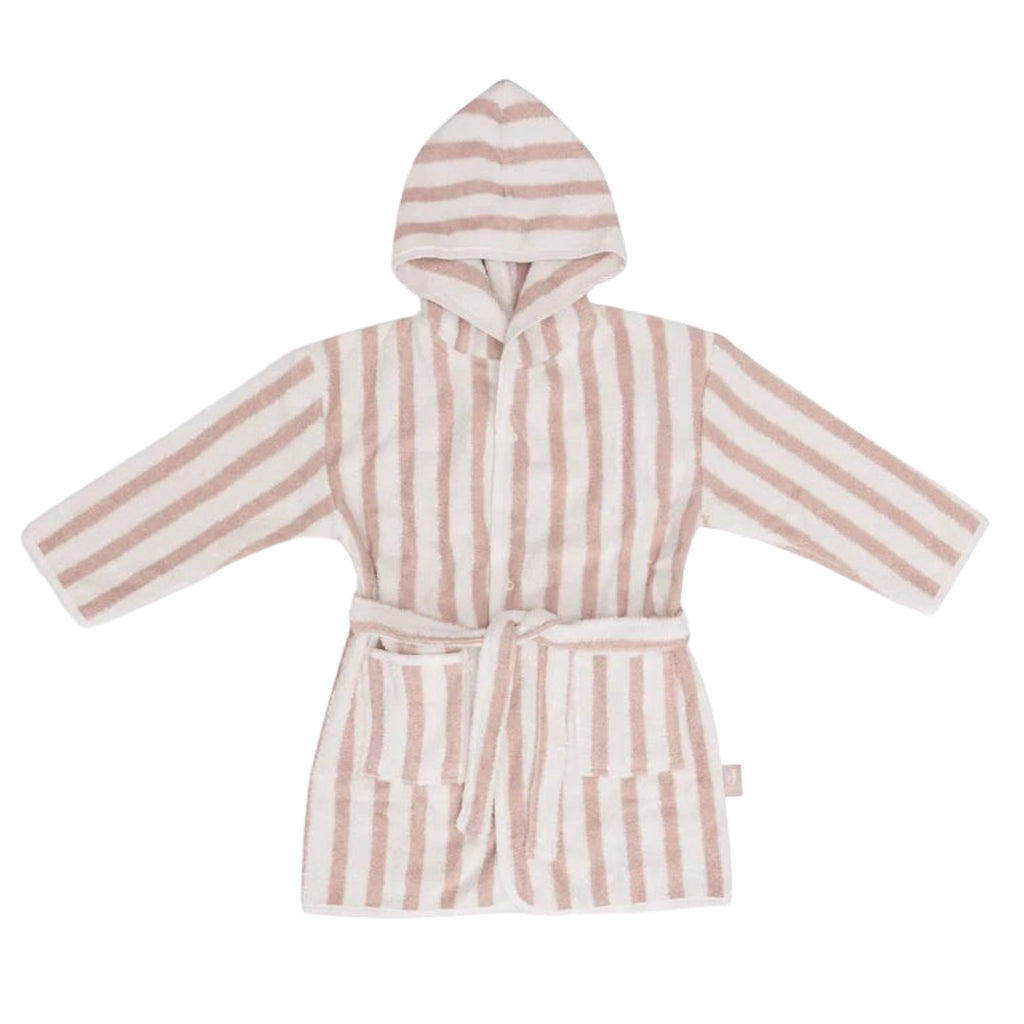 Jollein Bademantel Stripe Frottee Wild Rose 3-4 Jahre - Sausebrause Shop