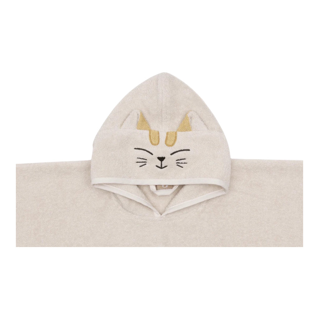 Jollein Badponcho Charlie ca 75 × 75 cm Baby Katze - Sausebrause Shop