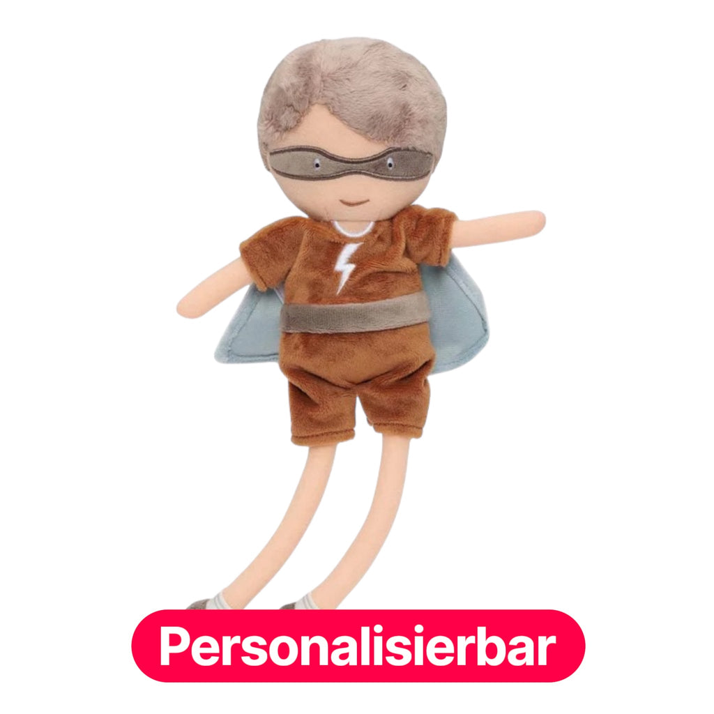 Jollein – Kuscheltier Superhero „Dave“ (personalisierbar) - Sausebrause Shop