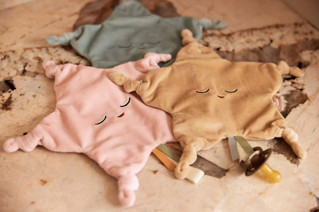 Jollein Schmusetuch Little Star – Kuscheltuch mit Schnullerband - Sausebrause Shop