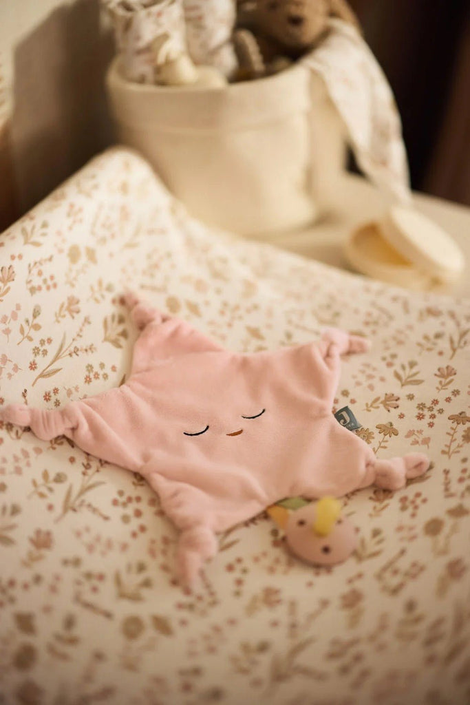 Jollein Schmusetuch Little Star – Kuscheltuch mit Schnullerband - Sausebrause Shop