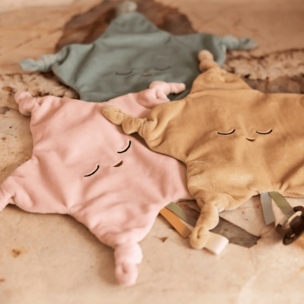 Jollein Schmusetuch Little Star – Kuscheltuch mit Schnullerband - Sausebrause Shop