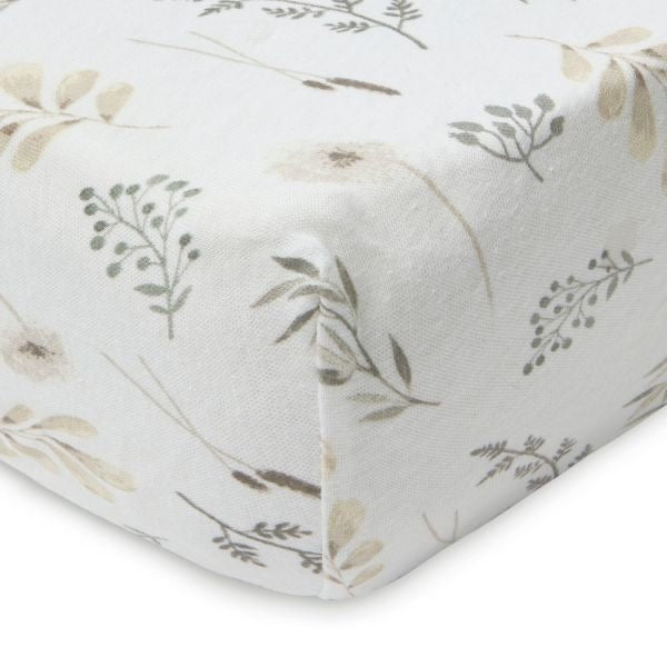 Jollein Spannbettlaken Wild Flowers 60 x 120 cm - Sausebrause Shop