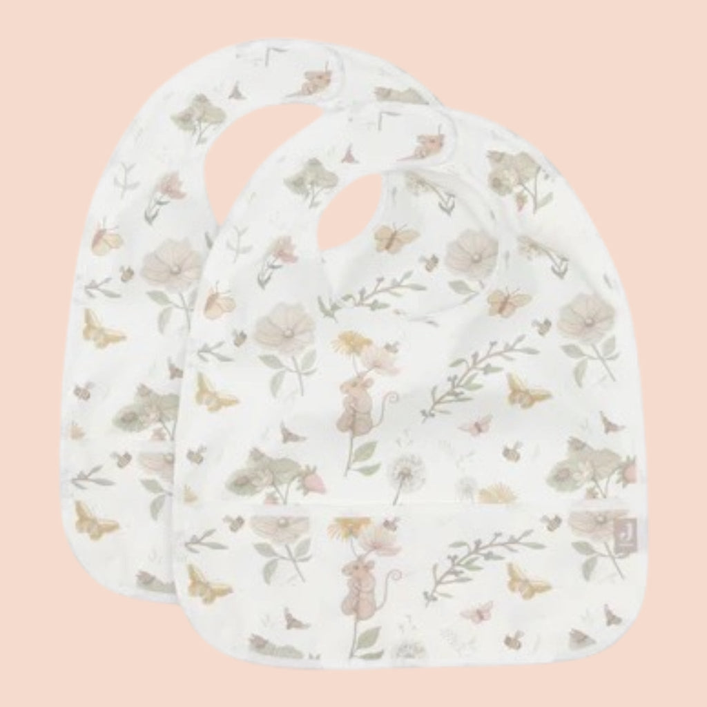 Jollein Wasserdichtes Lätzchen Dreamy Mouse 2 - er Set - Sausebrause Shop