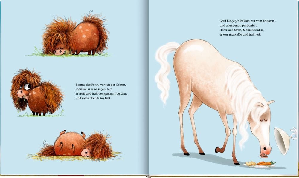 Kinderbuch Ronny, das Pony, und Gerd, das Pferd - Sausebrause Shop