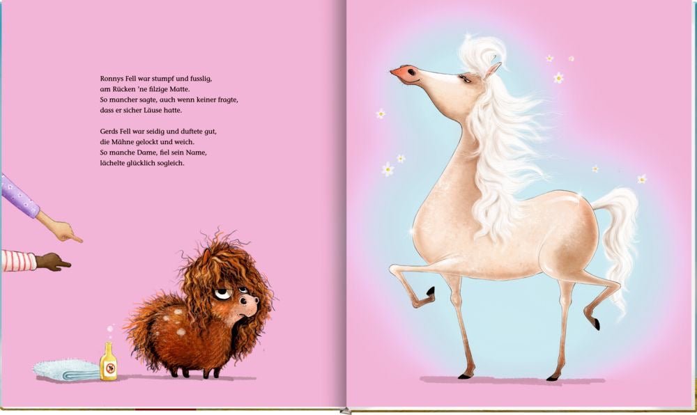Kinderbuch Ronny, das Pony, und Gerd, das Pferd - Sausebrause Shop