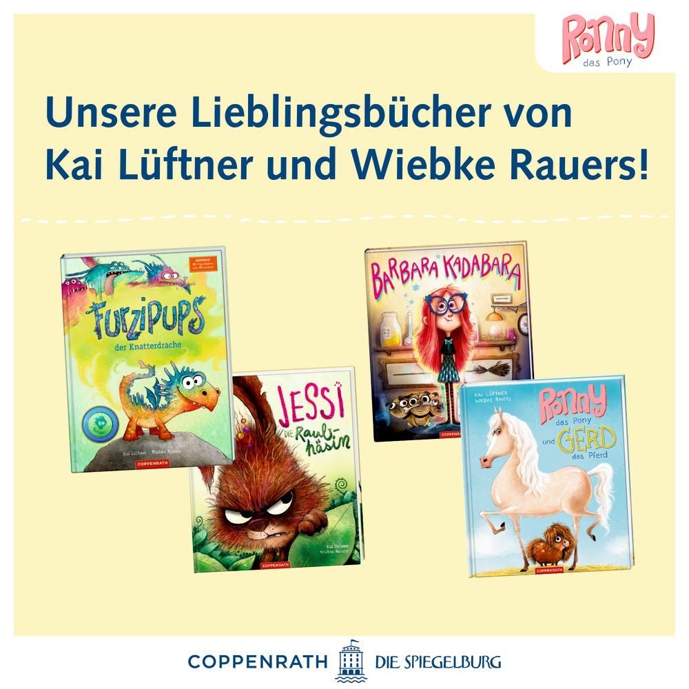 Kinderbuch Ronny, das Pony, und Gerd, das Pferd - Sausebrause Shop