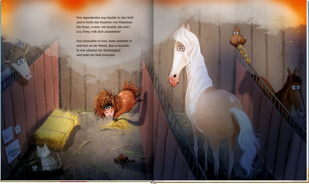 Kinderbuch Ronny, das Pony, und Gerd, das Pferd - Sausebrause Shop