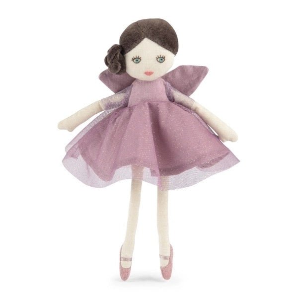 Kleine Fee Isaline violett – Puppenfigur 26 cm - Sausebrause Shop