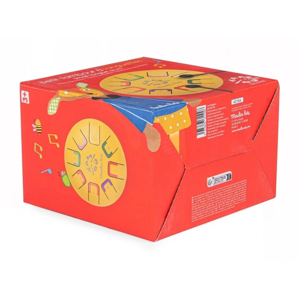 Kleine Zungentrommel aus Holz Popipop Moulin Roty - Sausebrause Shop