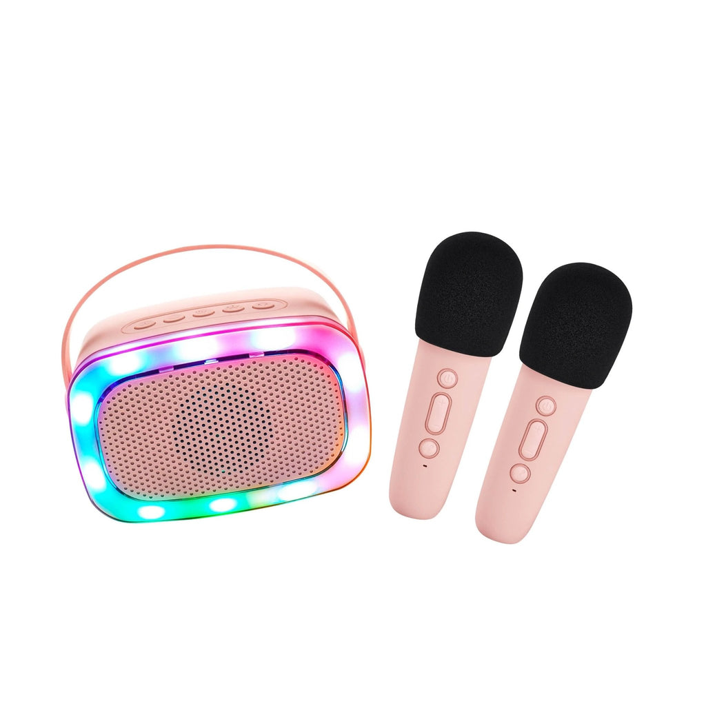 Lalarma Kabelloses Karaokegerät mit 2 Mikrofonen Rose - Sausebrause Shop