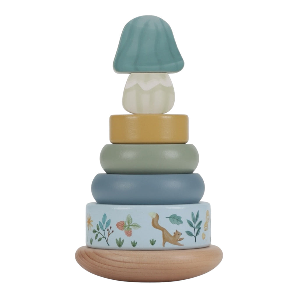 Little Dutch Holz - Stapelturm mit Ringen Forest Friends - Sausebrause Shop