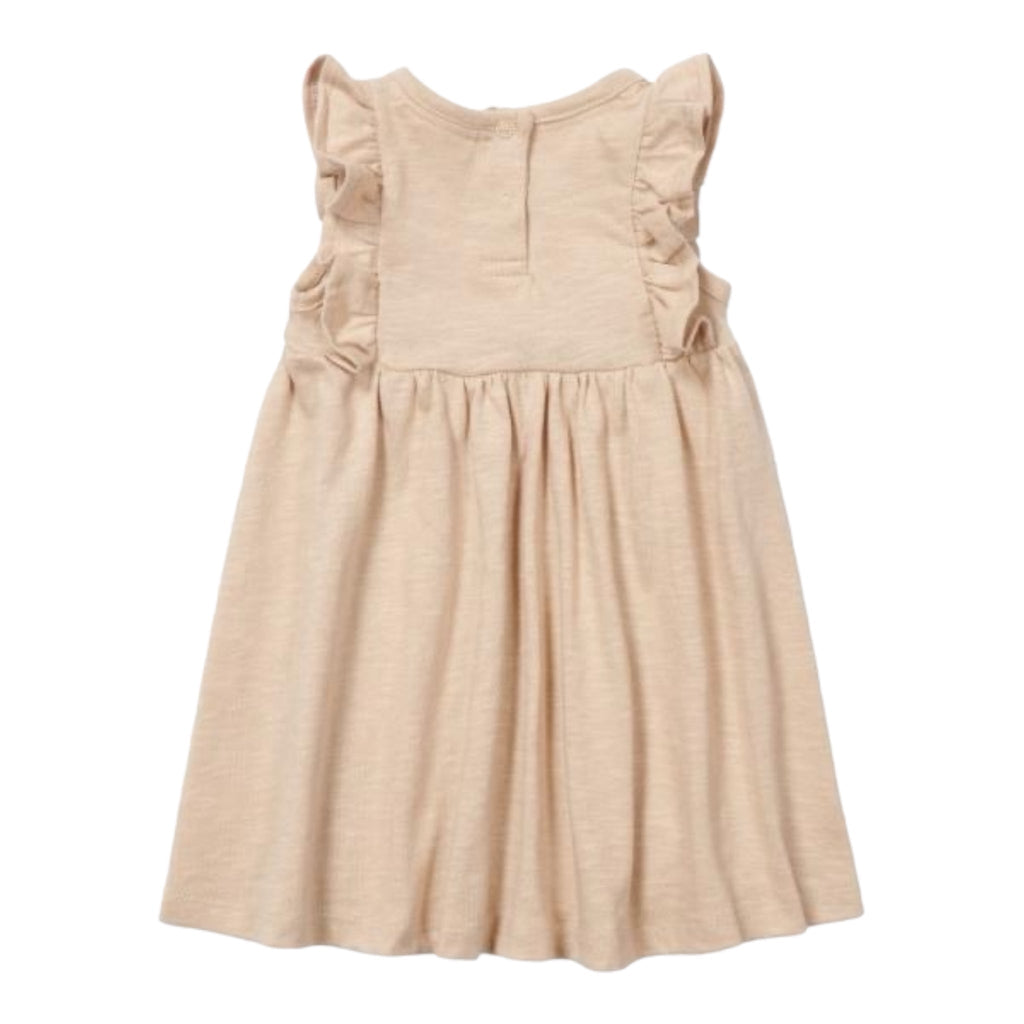 Little Dutch Kleid ärmellos Beige mit Blumenstickerei - Sausebrause Shop