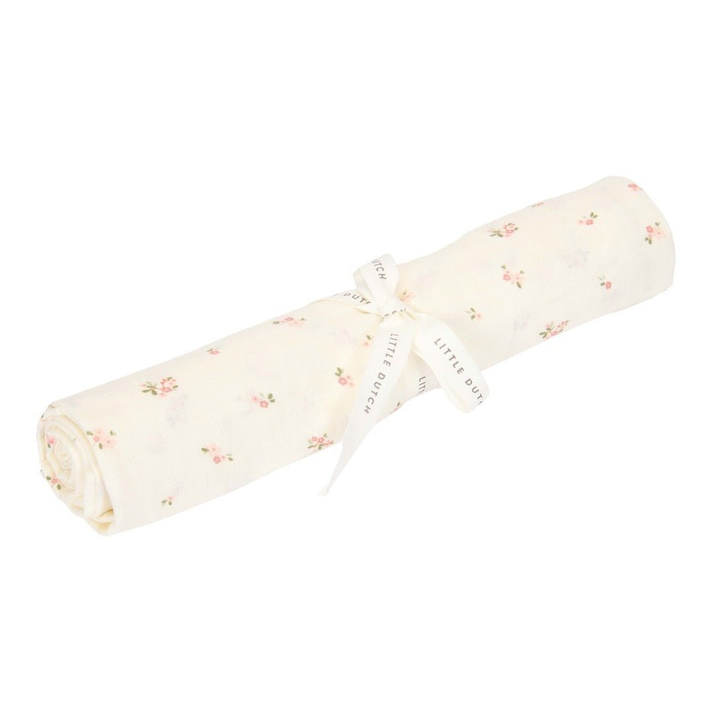 Little Dutch Musselintuch Swaddle 120 x 120 cm Fairy Blossom - Sausebrause Shop