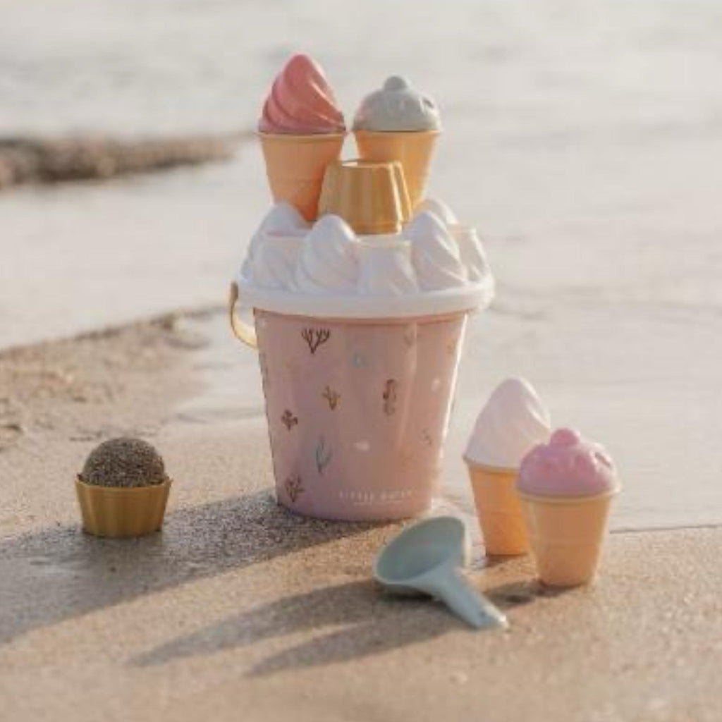 Little Dutch Strandeimer Set Eiscreme Ocean Dreams Pink - Sausebrause Shop