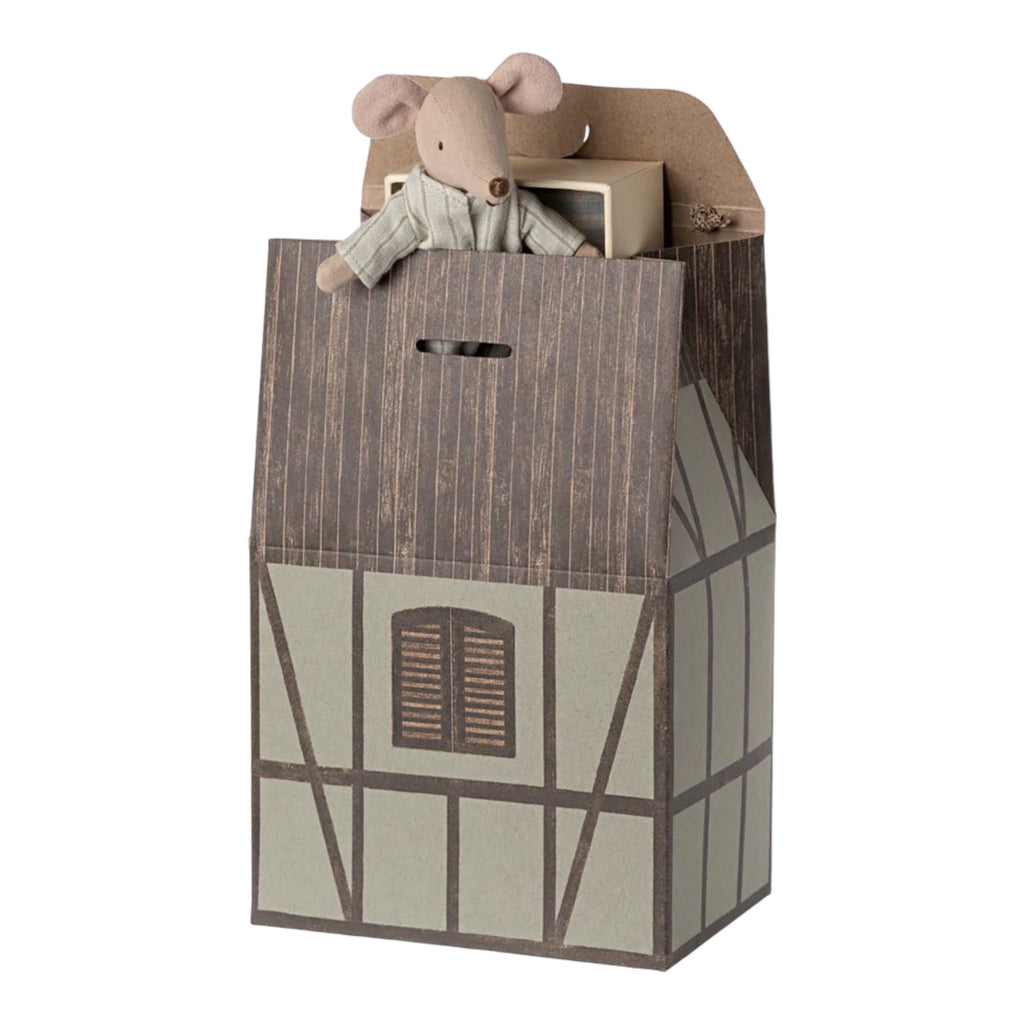 Maileg Geschenkverpackung Bauernhaus Papiertüte Mint - Sausebrause Shop