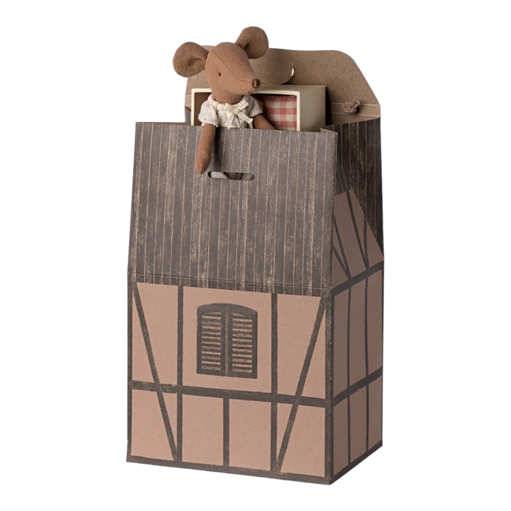 Maileg Geschenkverpackung Bauernhaus Papiertüte Rose - Sausebrause Shop
