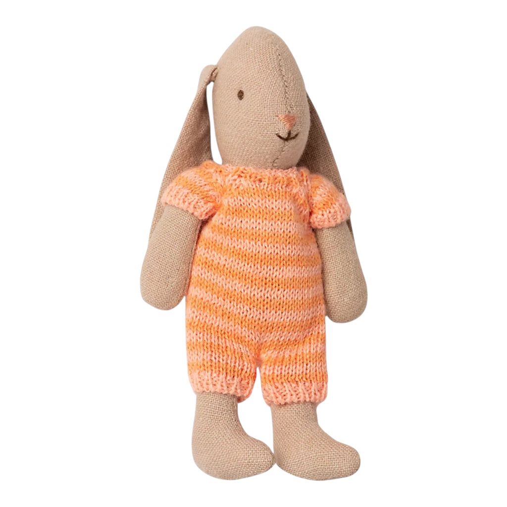Maileg Micro - Hase gestreift Coral Pfirsisch 11 cm - Sausebrause Shop
