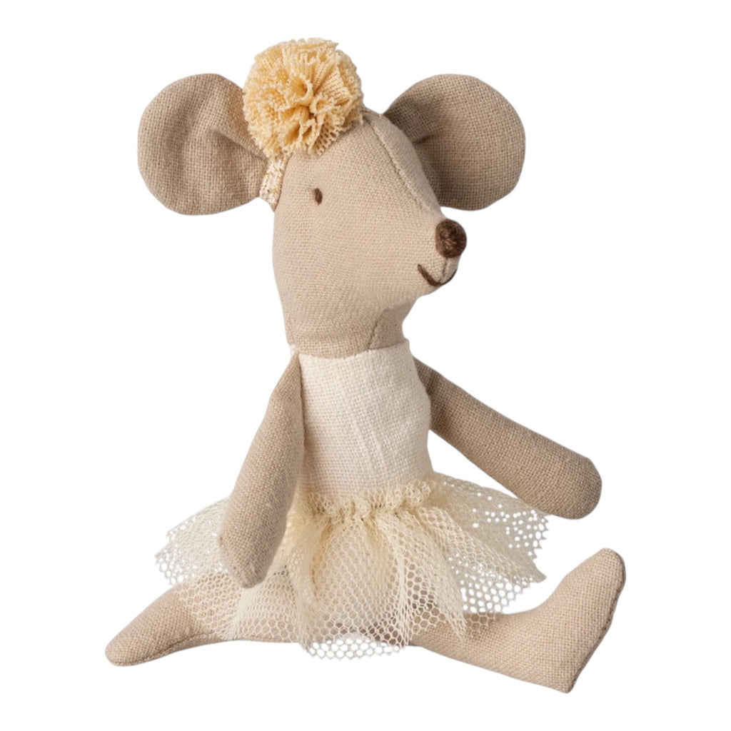 Maileg Stofftier Maus Ballerina Kleine Schwester Cremefarben - Sausebrause Shop