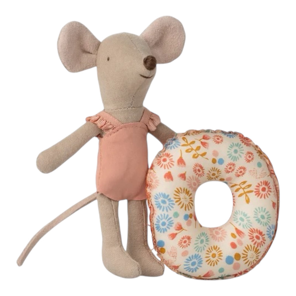 Maileg Strandmaus + Luftmatratze kleine Schwester Blume - Sausebrause Shop