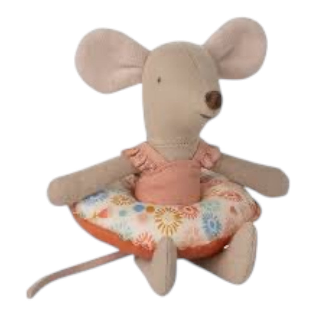 Maileg Strandmaus + Luftmatratze kleine Schwester Blume - Sausebrause Shop