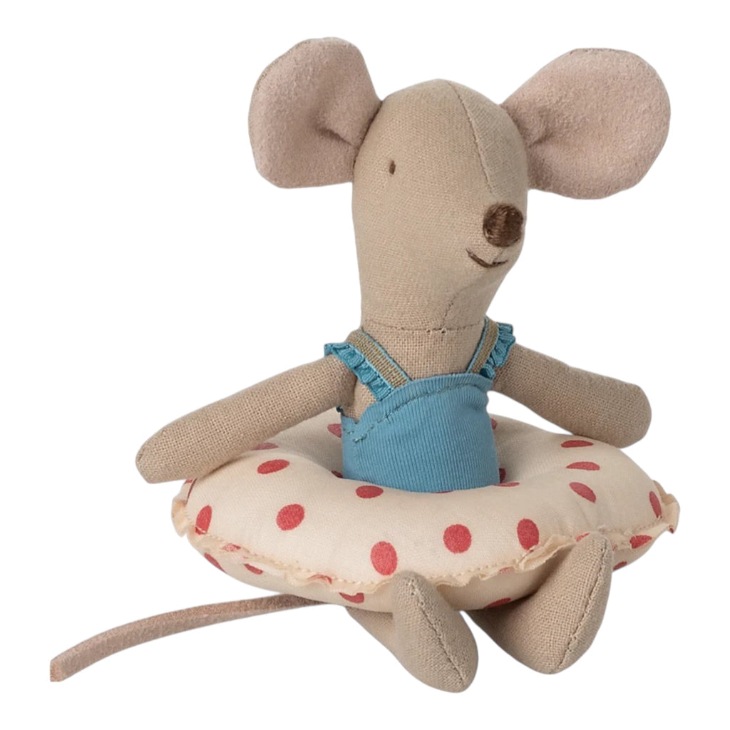 Maileg Strandmaus + Schwimmring Kleine Schwester Punkte - Sausebrause Shop