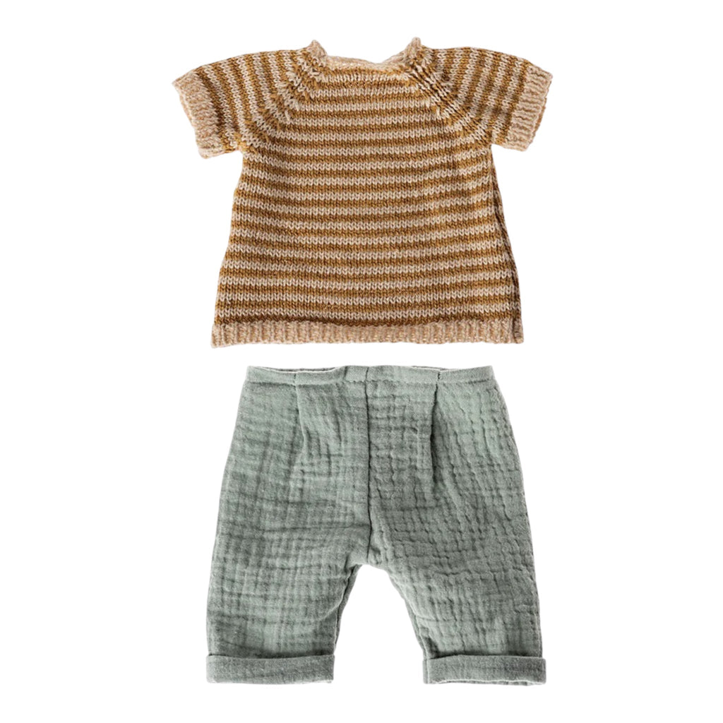 Maileg Strickhemd und Hose für Hase & Kaninchen Größe 3 - Sausebrause Shop