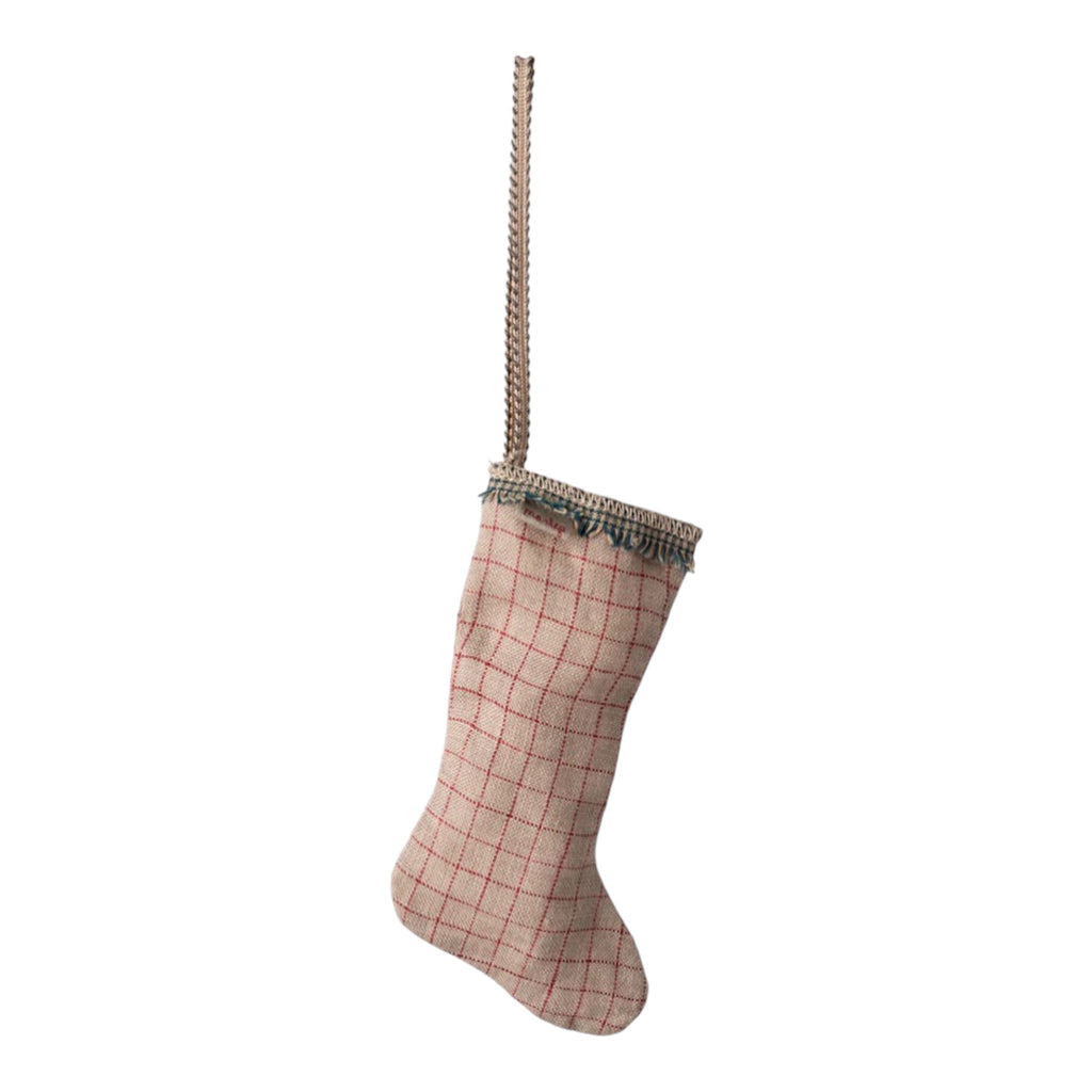 Maileg Strumpfschmuck Schachbrett Sand Weihnachten - Sausebrause Shop