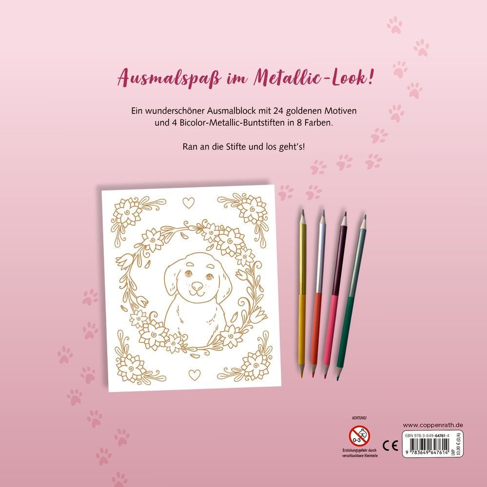 Malblock Metallic - Malen Katze - Sausebrause Shop