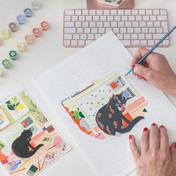 Malen nach Zahlen Set Die Katze - Sausebrause Shop