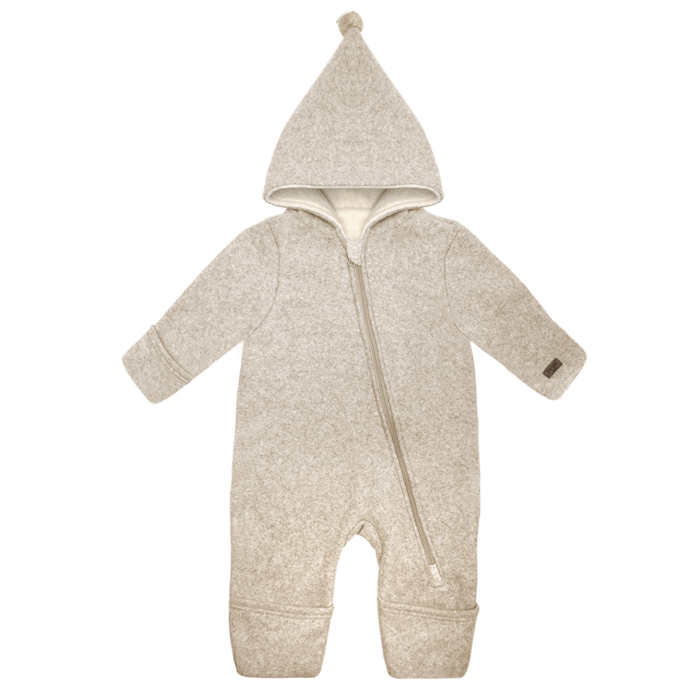 Maximo Baby Overall Baumwollfleece mit Jerseyfutter und Kapuze - Sausebrause Shop