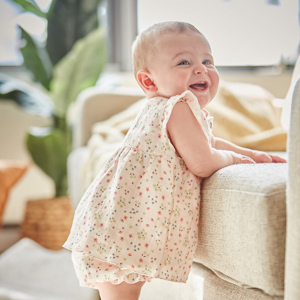 Maximo GOTS Baby Girl Pumphose Musselin Blümchen - Sausebrause Shop