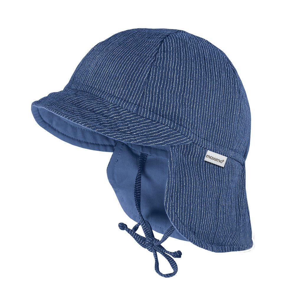 Maximo Gots Mini Schildmütze Musselin Nackenschutz Bindeband Futter UV - Sausebrause Shop