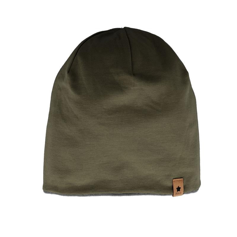 Maximo Kids Beanie Jersey Uni – Dunkelkhaki - Sausebrause Shop