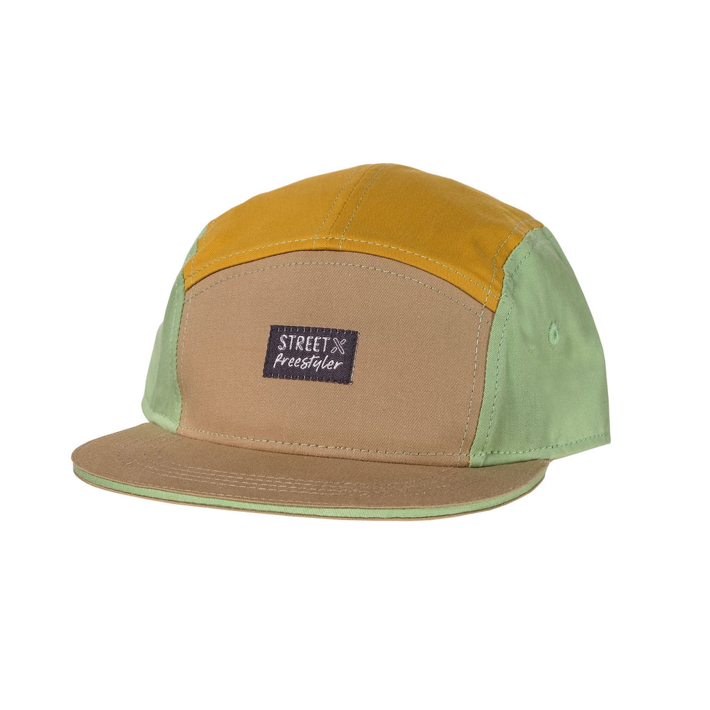 Maximo Kids Cap color block Snap - back Verschluss Hellkhaki Größe 51/53 - Sausebrause Shop