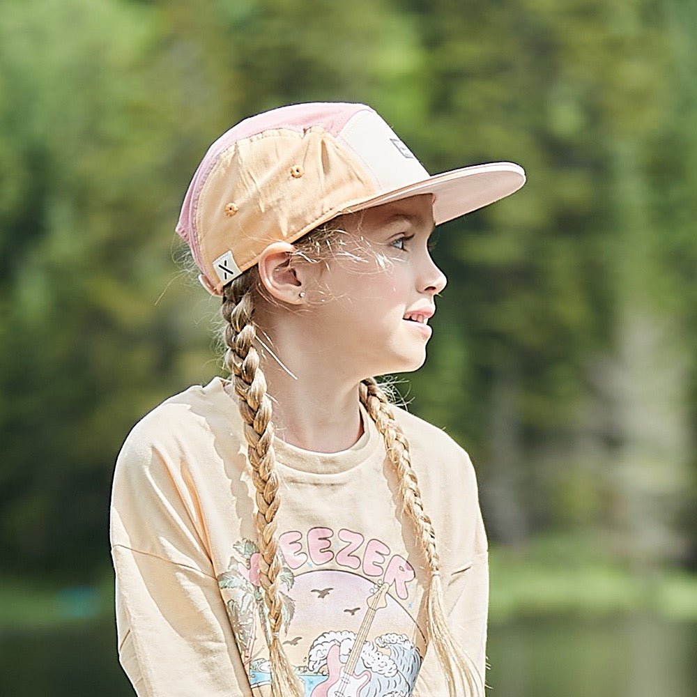 Maximo Kids Cap colorblock mit Snap - back Versluss softrose/multicolor - Sausebrause Shop