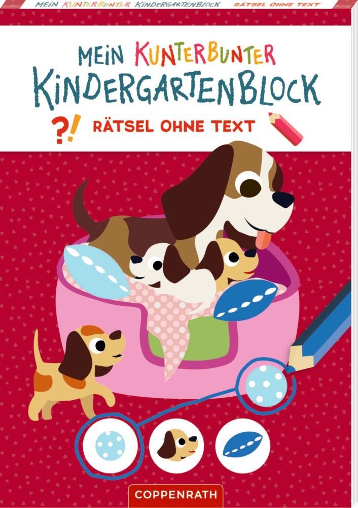 Mein kunterbunter Kindergartenblock Rätzsel ohne Text - Lieblingstiere - Sausebrause Shop
