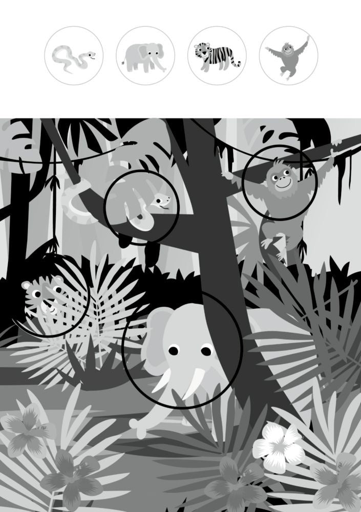Mein kunterbunter Kindergartenblock Rätzsel ohne Text - Lieblingstiere - Sausebrause Shop