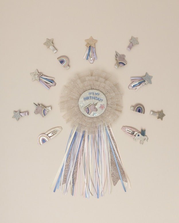 Mimi & Lula Celeste Unicorn Mini Clips – 8 Haarklemmen - Sausebrause Shop
