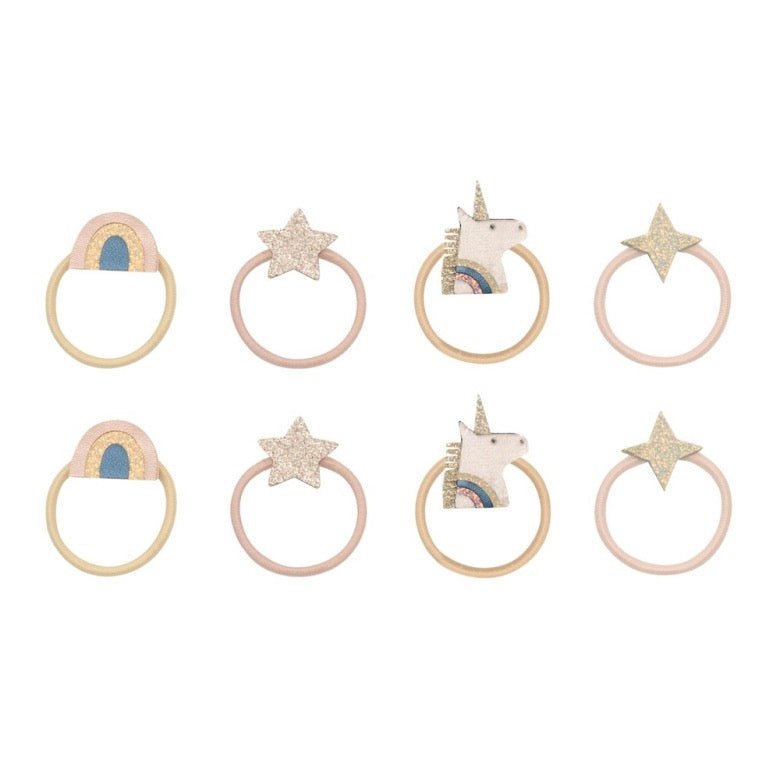 Mimi & Lula Celeste Unicorn Mini Haargummis – 8 Stück - Sausebrause Shop