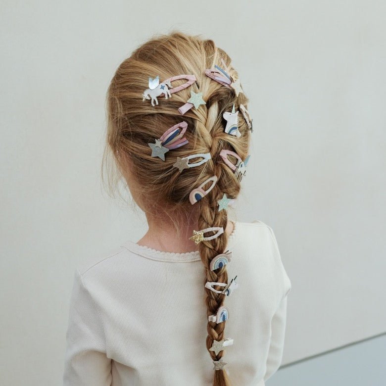 Mimi & Lula Celeste Unicorn Mini Haargummis – 8 Stück - Sausebrause Shop