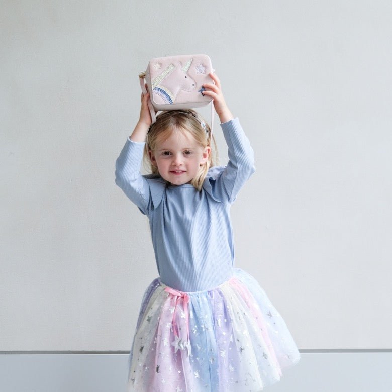 Mimi & Lula Einhorn Boxy Bag – Kindertasche mit Glitzer - Sausebrause Shop