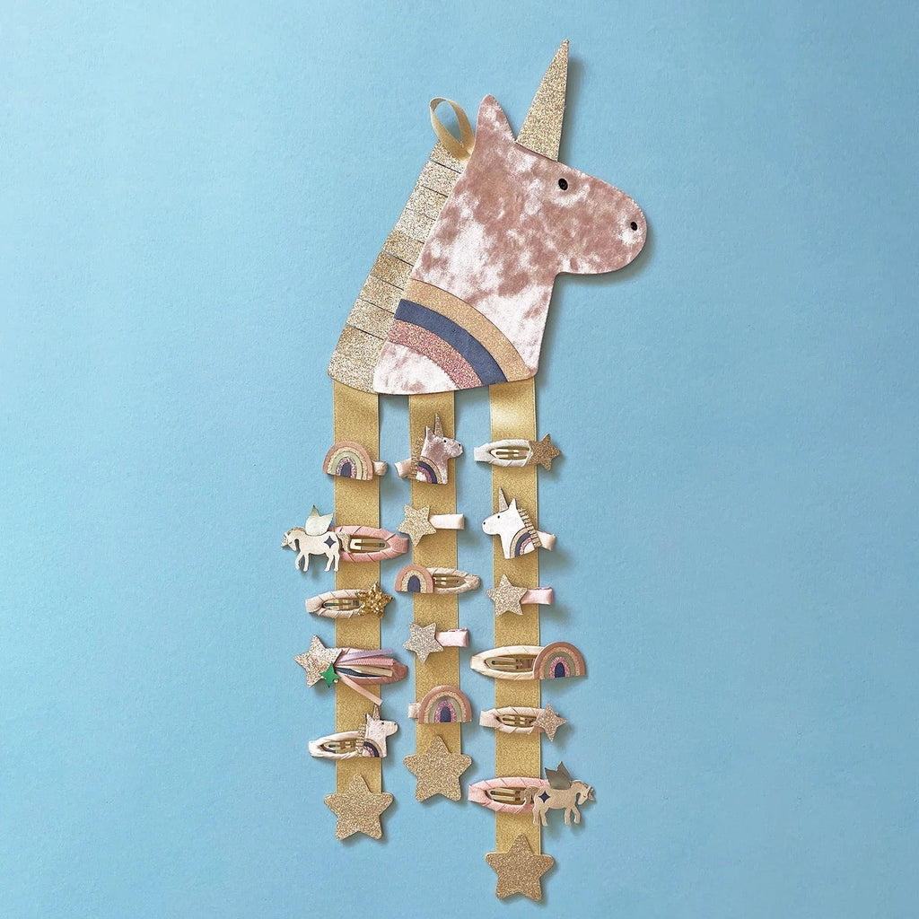 Mimi & Lula Einhorn Wall Hanger – funkelnder Haarspangen - Halter - Sausebrause Shop
