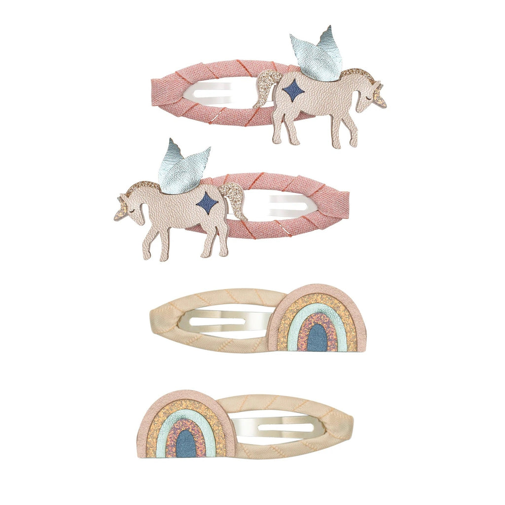 Mimi & Lula Haarspangen Einhorn & Regenbogen 4er Set - Sausebrause Shop