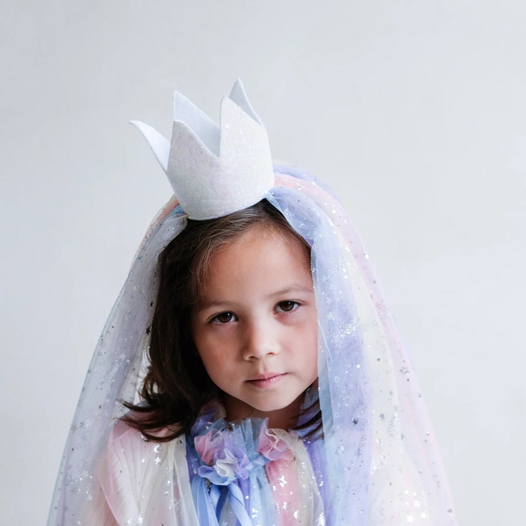 Mimi & Lula Krone mit Schleier Ombre Rainbow - Sausebrause Shop