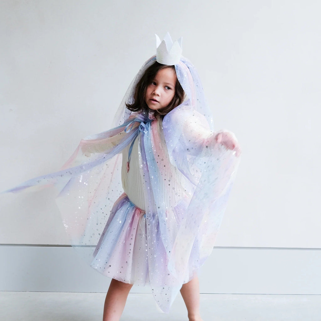 Mimi & Lula Krone mit Schleier Ombre Rainbow - Sausebrause Shop