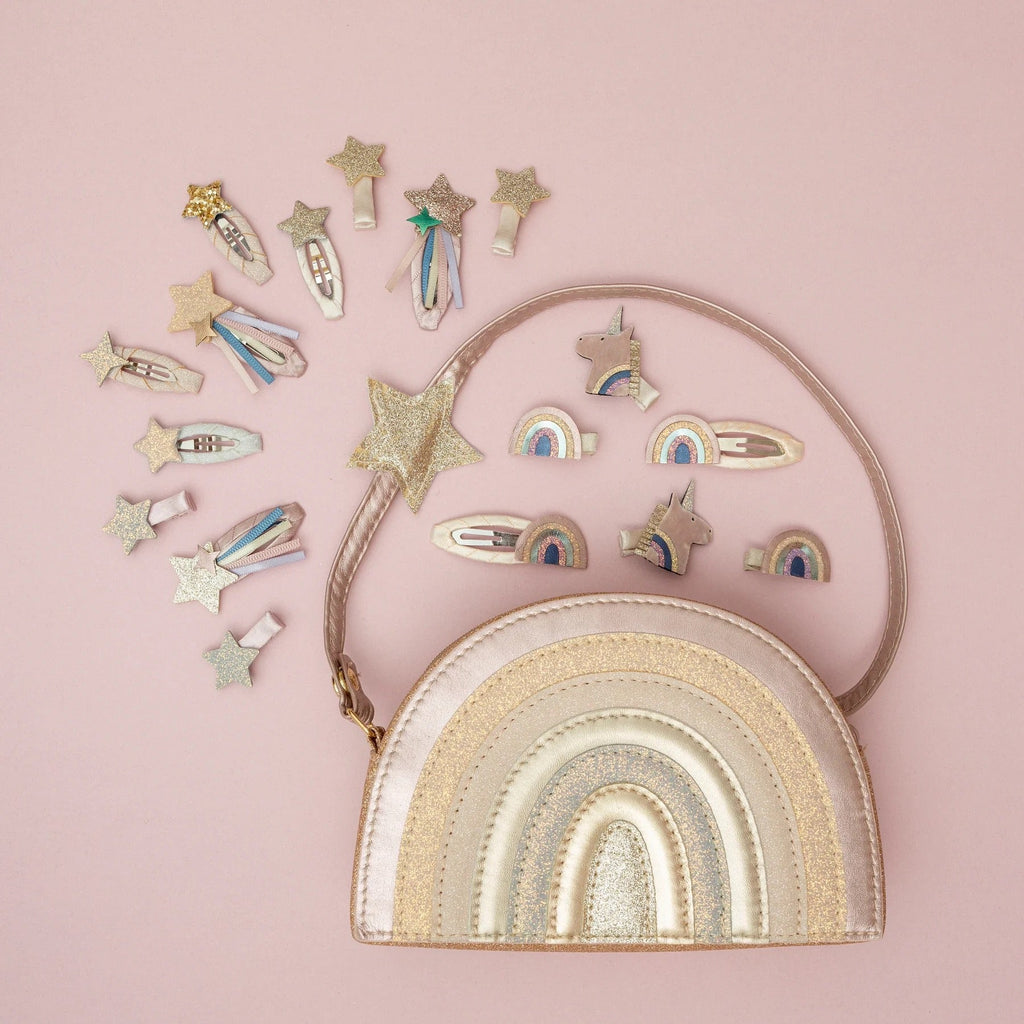 Mimi & Lula Pink Rainbow Bag – funkelnde Kindertasche - Sausebrause Shop