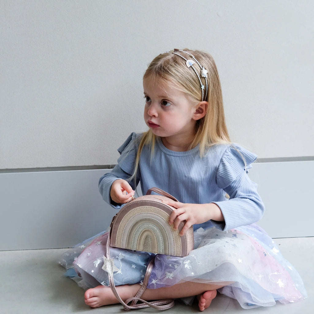 Mimi & Lula Pink Rainbow Bag – funkelnde Kindertasche - Sausebrause Shop